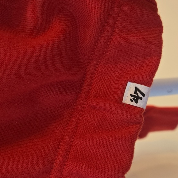 47 Brand Maryland Terrapins  Take Two Bonita Sweatshirt Red White XL - Picture 6 of 10